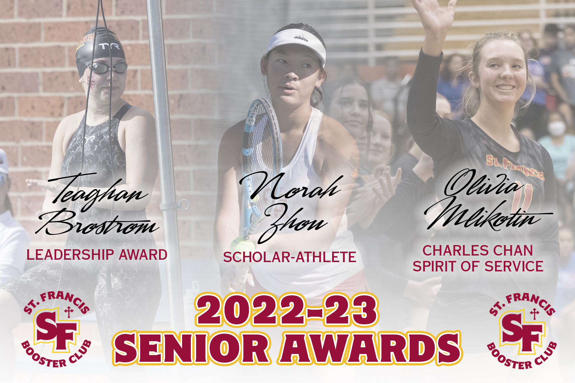 Zhou, SAAC leaders claim SF Boosters athletics awards