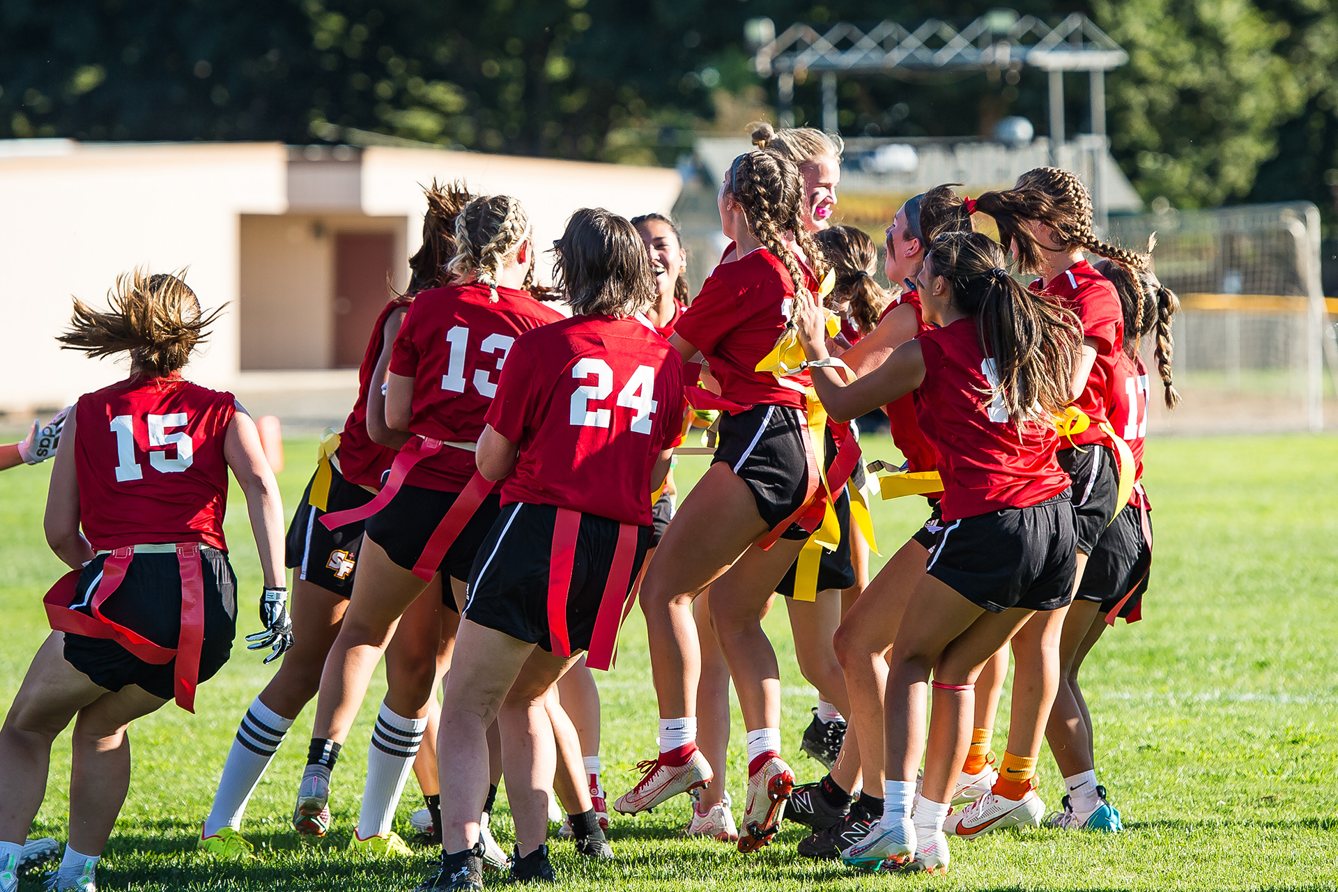 Troubies prevail in inaugural flag football game