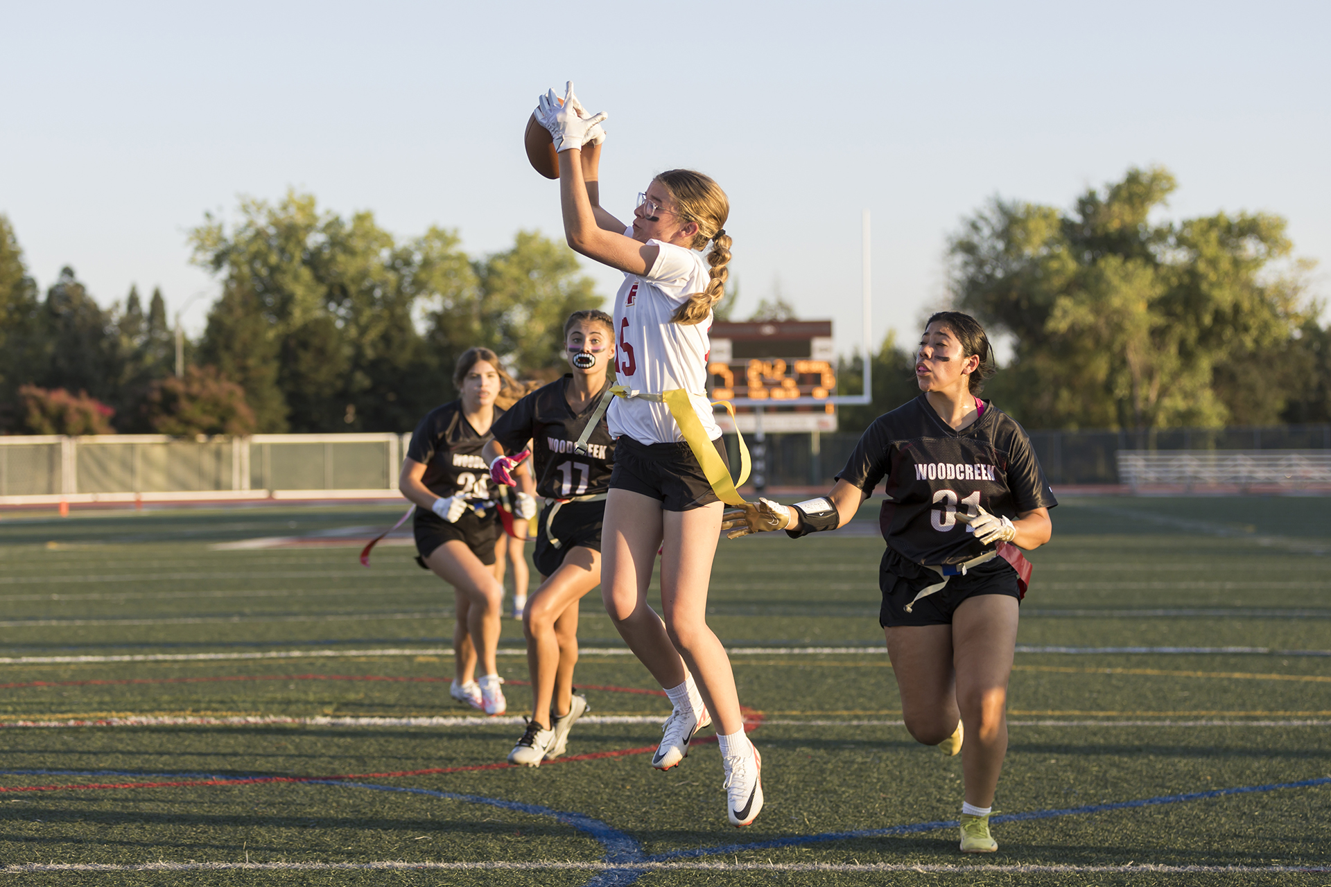 Trafican, Haecker highlight JV flag football debut