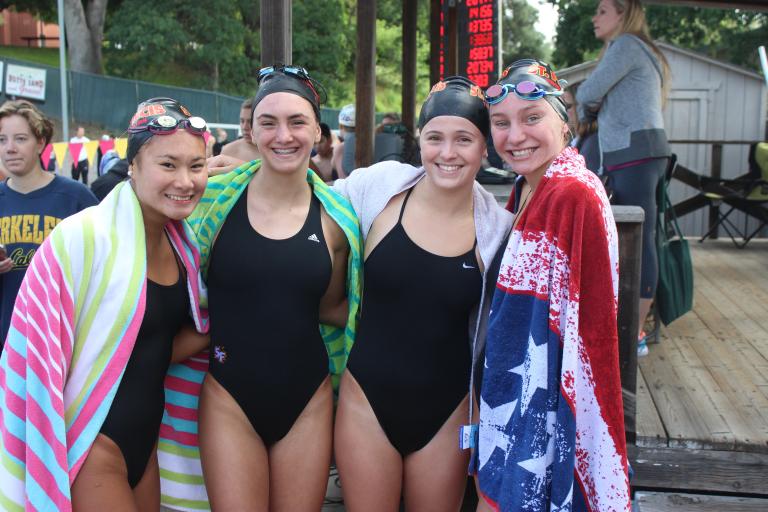 Swimming and Diving Leads After First Day