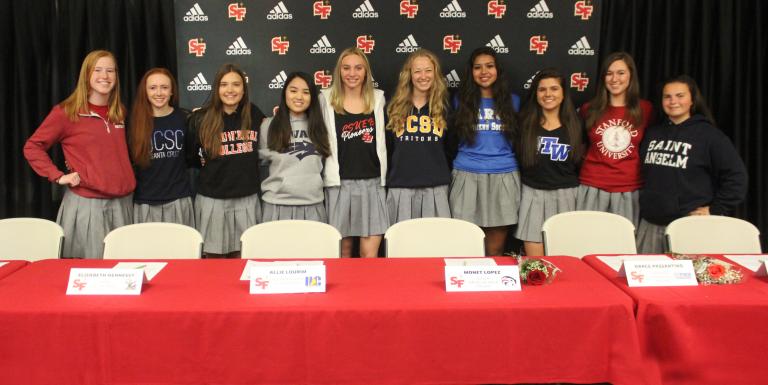 Spring Signing Day Highlights St. Francis Students