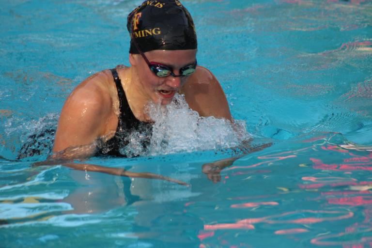 Swimming Wins League Meet with Franklin and Sheldon