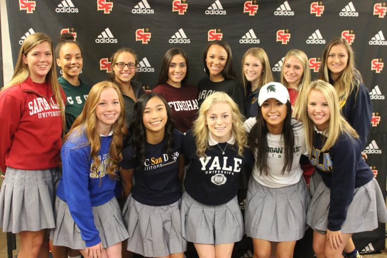 Thirteen Seniors Make College Commitments