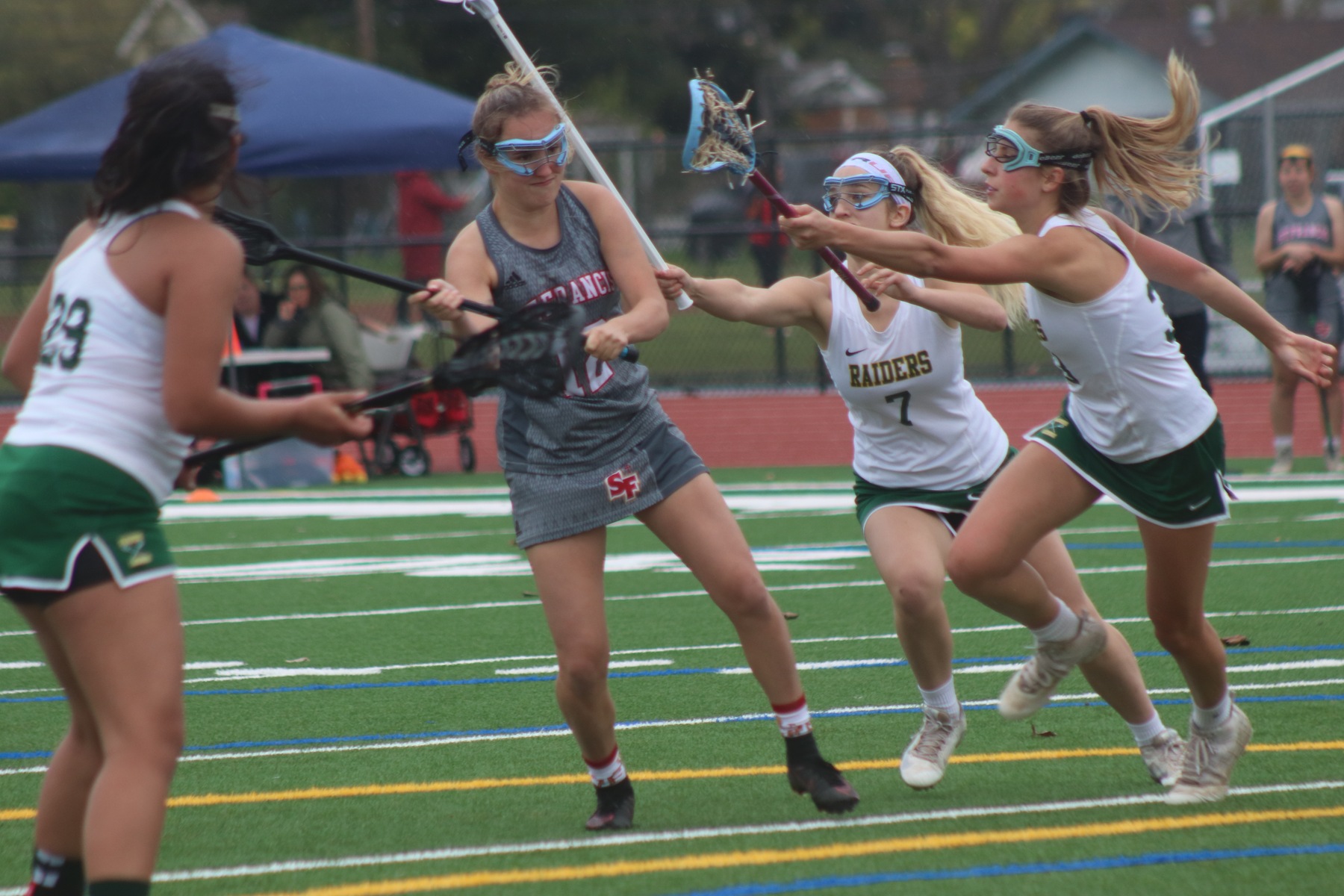 Lacrosse Defeats Rio Americano Behind Six Goals by Barger