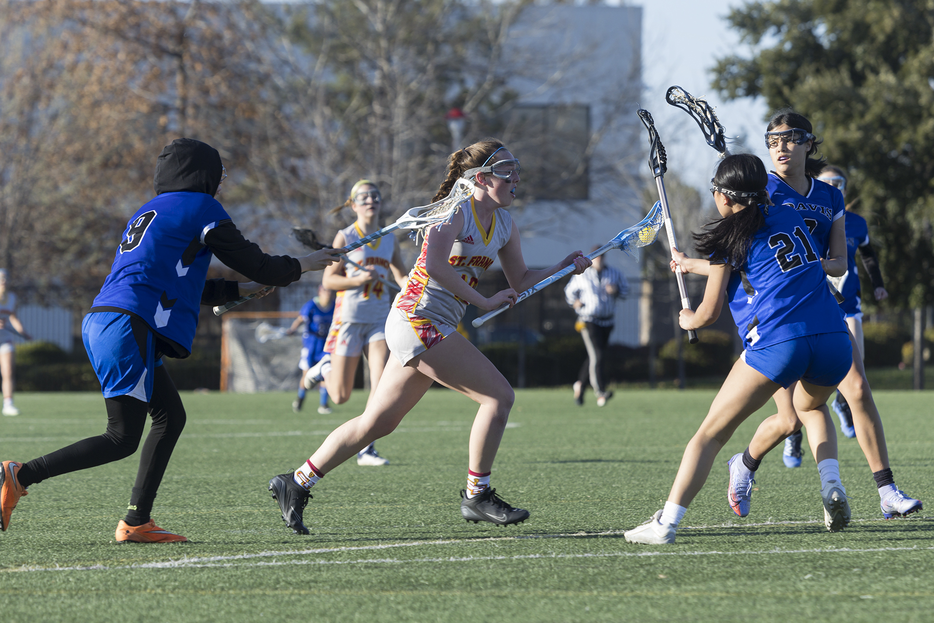 Two Olivias lead Troubie JV to dominating win