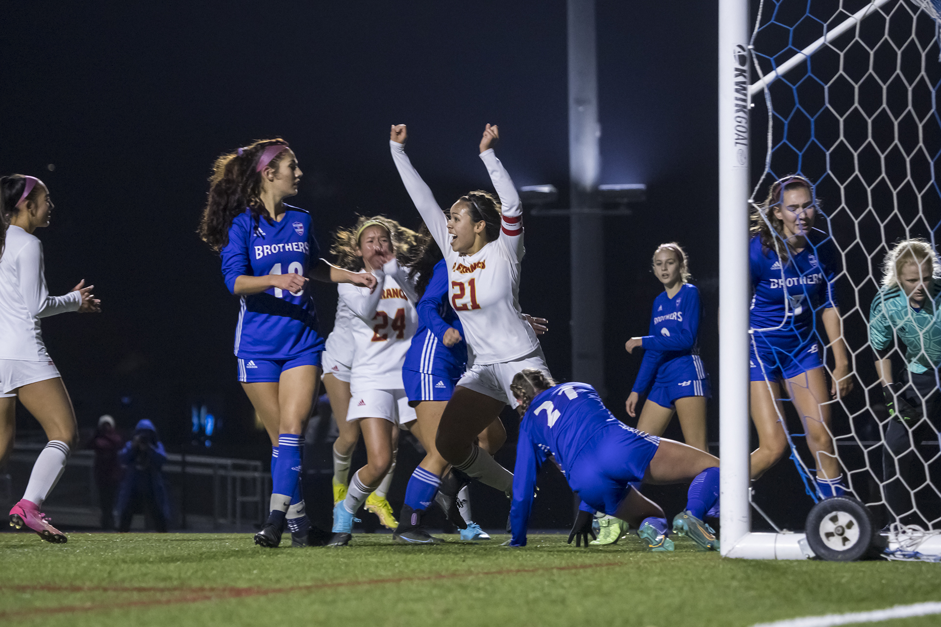 Early offense stands up in varsity's Holy Cup win