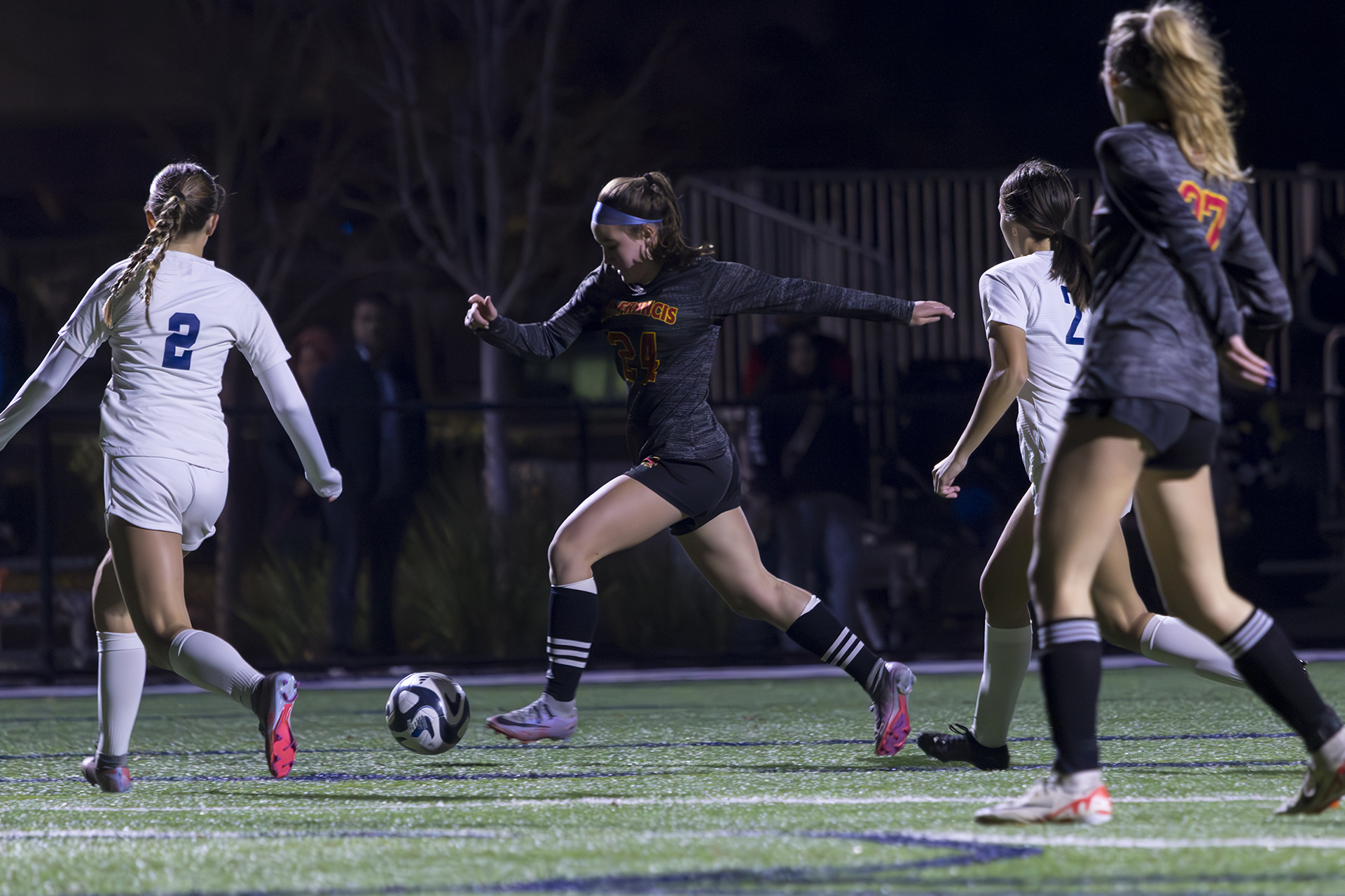 White's brace keeps JV Gold undefeated