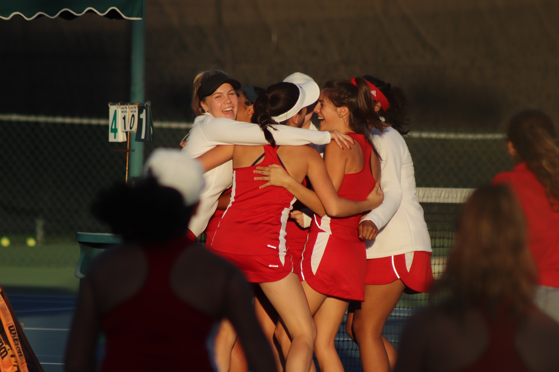 Tennis Clinches Delta League Title with 8-1 Win over Davis