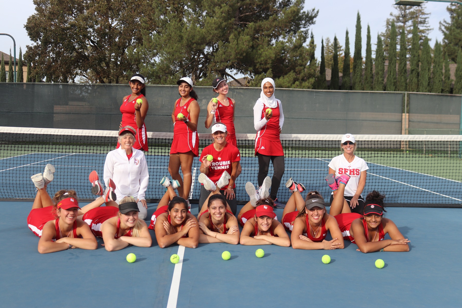 Tennis Wins Section Opener over Armijo 7-2
