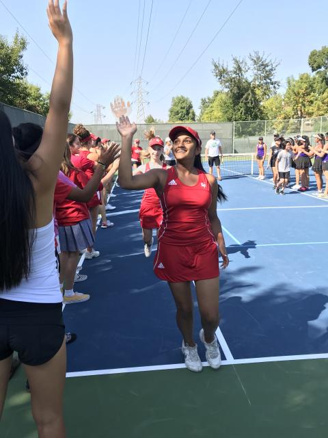 Tennis Opens League Play with Sweep