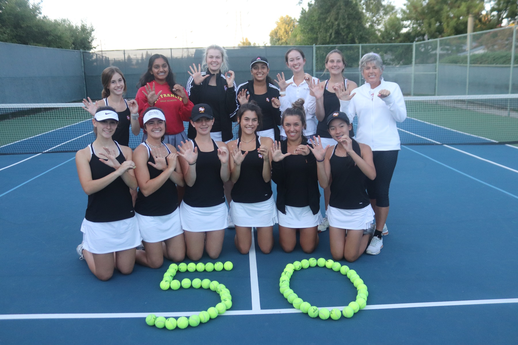 Tennis Posts 50th Consecutive Delta League Win