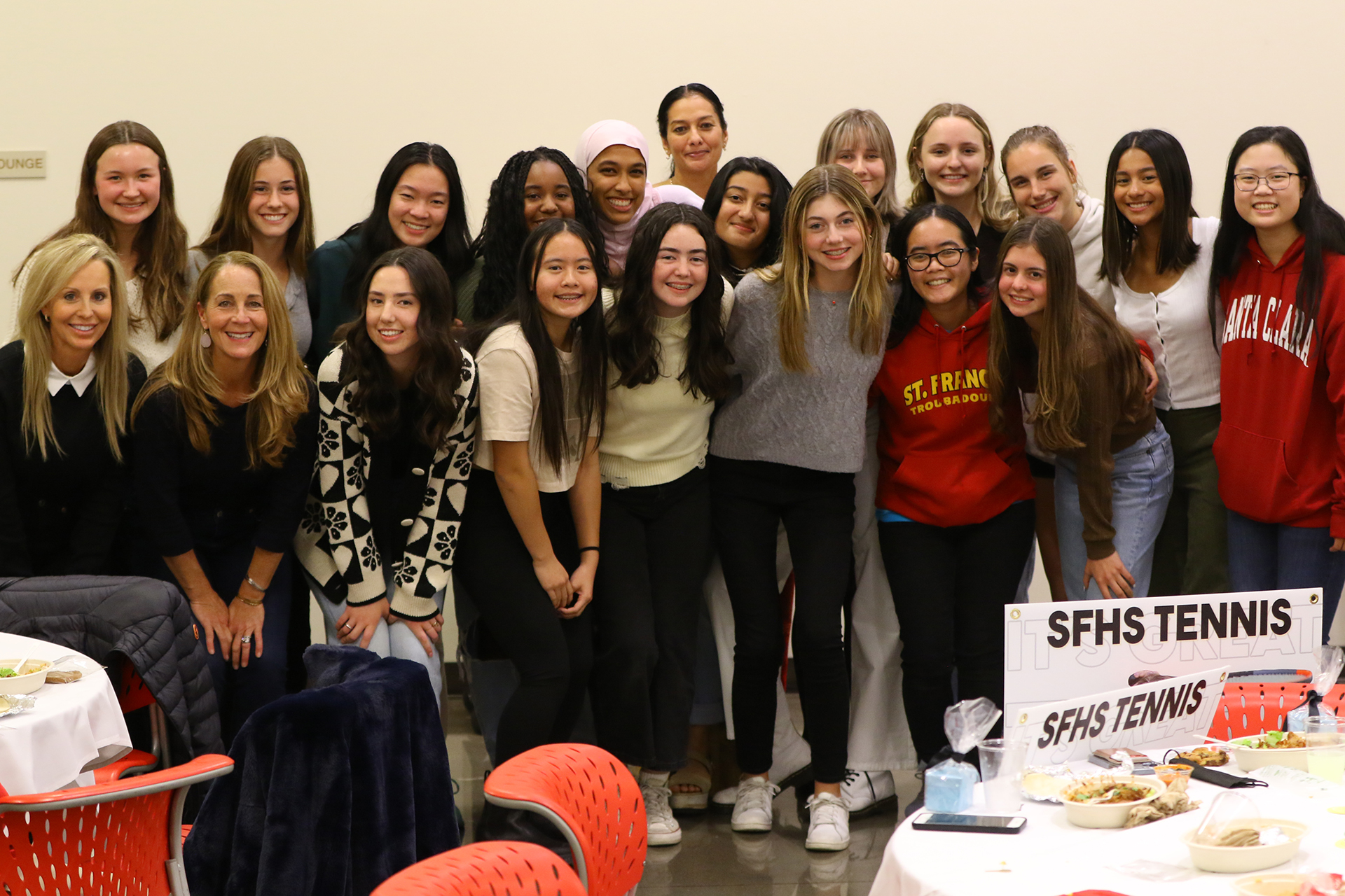 Troubie tennis salutes the 2021 season at year-end banquet