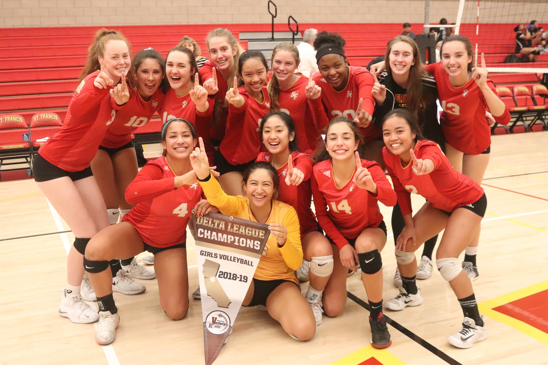 Volleyball Sweeps Franklin to Take Delta League Title on Senior Night
