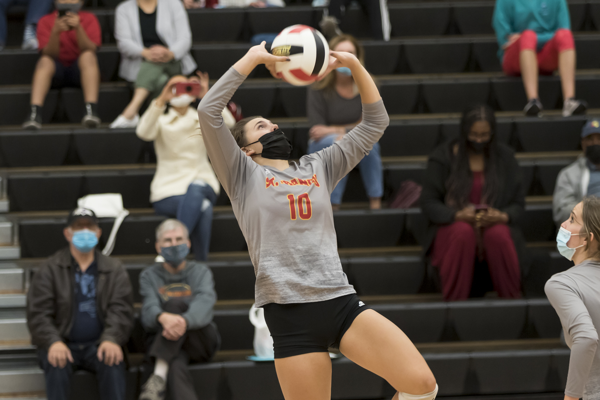 Senior setter Carly Padilla spread out 31 kills among four teammates in Wednesday's road sweep at Sheldon. Photo by Mark Honbo.